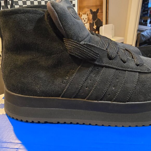 adidas Campus 00s Winter Mid Black Suede Boots Shoes Mens Sz 10 JR3737 NEW - Picture 9 of 16